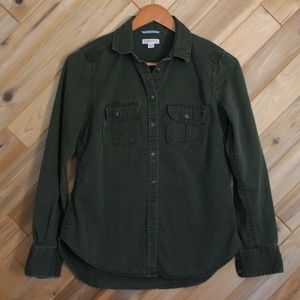 Merona Olive Jean Button Up